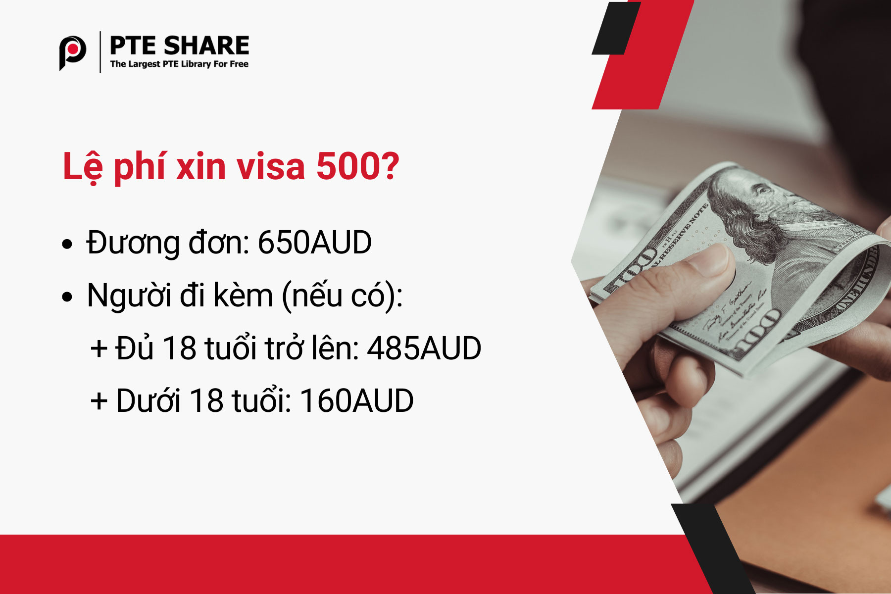 Lệ Phí Xin Visa 500